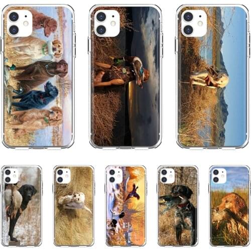 Silicone Shell Case Hunting-Gun-Dog-Art-Animal For Xiaomi poco X3 nfc F2 Pro M3 Mi 5X 6X Max Mix 1 2 2S 3 Mi5 Mi6 Mi3 Mi4