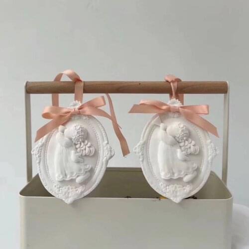 Trumpet Girl Decoration Car Interior Ornaments Decoration Rear View Mirror Accessories For Car Ornament