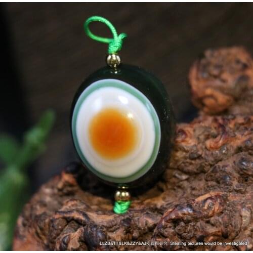 Treasure Unique Ultra Energy Tibetan Natural Old agate Colorful Goat Eye dZi Bead Amulet UP703C3 Amulet Timestown UPD22
