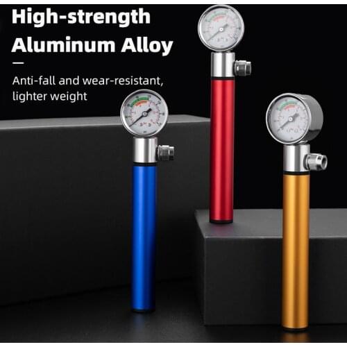 High Strength Bicycle Pump Portable Mini Hand Pump for MTB 120psi Inflator Bike Air Shock Pump for MTB Mountain Bike Pump