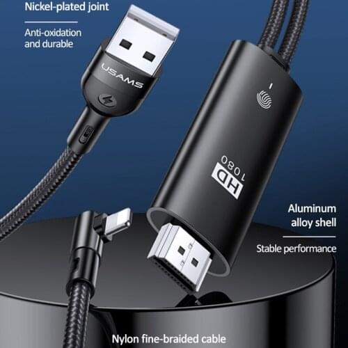 HDMI Converter Adapter able lightning to HDMI with USB charging port for iPhone 7 8 x 11 12 xr xs ipad Phone to TV Projector