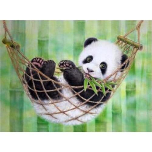 Diamond Painting Panda 5D DIY Full Square Drill Animals Diamond Embroidery Cross Stitch Kit Home Decoration ArtFH3313