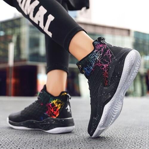 Unisex Basketball Shoes Men High Top Breathable Light Basketball Sneakers Men Women Outdoor Sport Shoes Athletic Training Boots