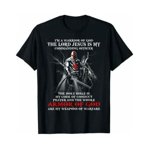 Armor Of God Jesus Warrior Lover T-Shirt Size S-3XL