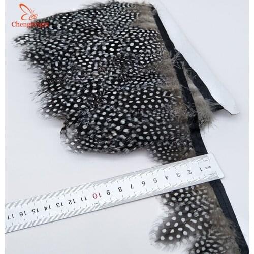 ChengBright Wholesale 10Yards Natural Pheasant Feather Trims Wedding Dress Skirt Party Clothing Decoration Craft Feather Ribbon