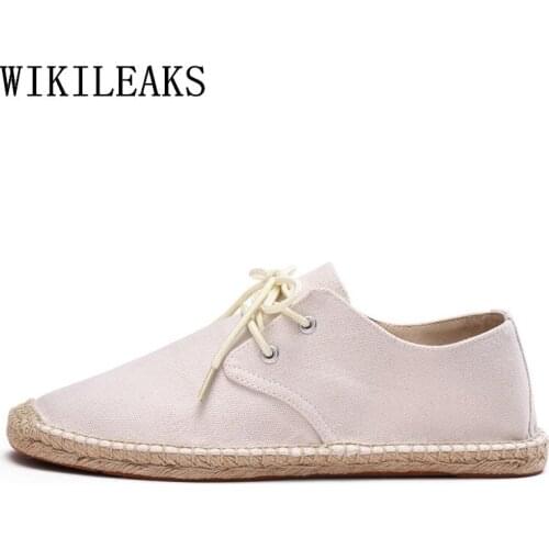 Designer Shoes Man Hemp Espadrilles Men Tenis Masculino Esportivo Tenis Feminino Casual Shoes Men White Black Breathable Shoes