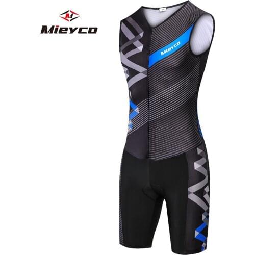 Mieyco Sleeveless Triathlon Running Swimming Cycling Jerseys Compression Sponge Padded MTB Bike Jersey Ropa De Ciclismo