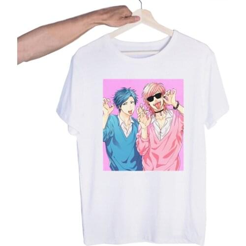 Yarichin Club Japanese Anime Aesthetics Tshirts Men Fashion Summer T-shirts Tshirt Top Tees Streetwear Harajuku Funny