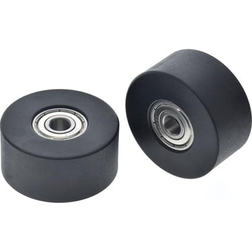 Rowing machine cushion pulley guide wheel PU polyurethane silent wheel double bearing rolling pulley 8 * 46 * 22,10 * 46 * 22