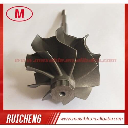 GT2871R 113mm 46.95/53.70mm 9 blades ball bearing turbine wheel&shaft/turbo wheel for turbocharger