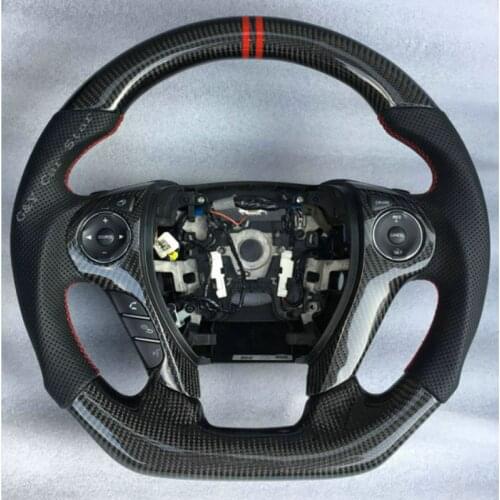 Customized 100% Carbon fiber Car Steering Wheel For 9 Generation Honda Accord