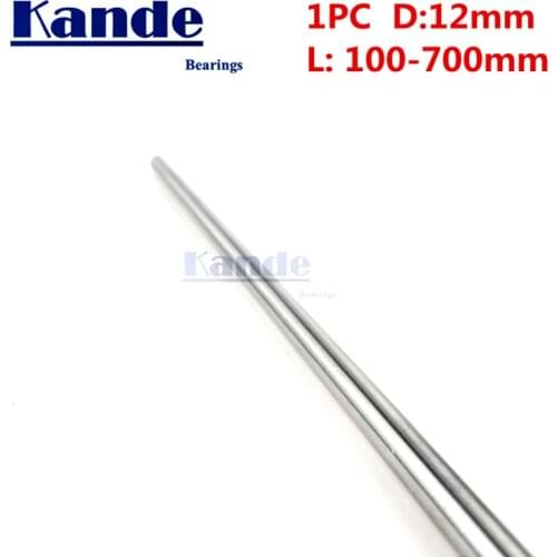 Kande Bearings 1pc d: 12mm 3D printer rod shaft 12 mm linear shaft chrome plated rod shaft CNC parts 100 - 600mm