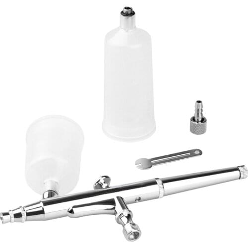 Double-action Trigger Air-paint Large capacity cup Airbrush Kit 0.3mm Needle Air Brush Spray Gun body Paint Art SP131TLWG03