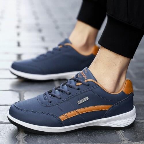 Leather Men Shoes Luxury Brand England Trend Casual Shoes Men Sneakers Light Breathable Leisure Male Footwear Chaussure Homme