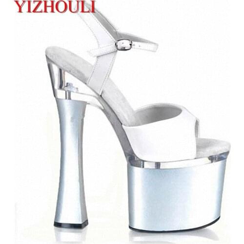 HOT 2018 summer new fashion women sandals wedges shoes High Heel Sandals platform open toe buckle 18cm