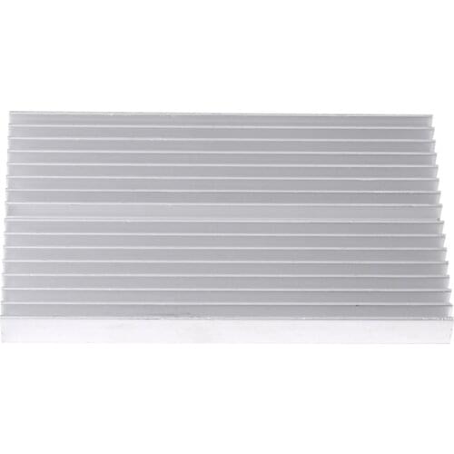 Hot Sell DIY Cooler Aluminum Heatsink Grille Shape Radiator Heat Sink Chip 3.93inch 100*60*10mm for IC LED Power Transistor