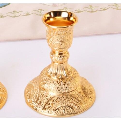 Metal Candle Holders Hollow Design Candlestick Tabletop Candle Stand Wedding Decoration Candelabra Home Decor Candelabrum