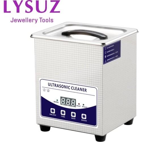 Stainless Steel Digital Ultrasonic Cleaner 2L Heater Timer Electric Ultrasound Glasses Gold Jewelry Plating Diamond