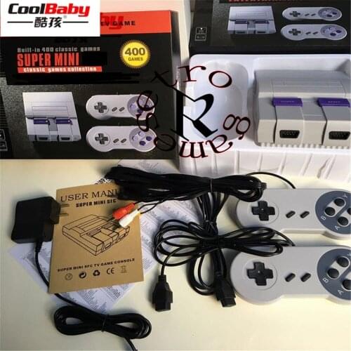 New version TV Video Game Console Handheld Game Console Classic Games Built-in 400 Different Games PAL&NTSC dual gamepad