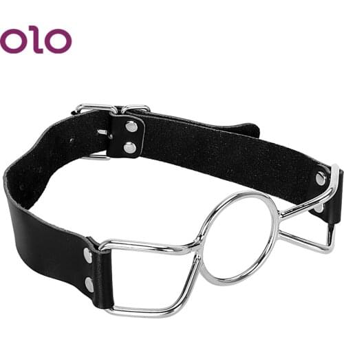 OLO Open Mouth Gag With O-Ring Roleplay Erotic Play Sexual Bondage Strap Flirting Sex Toys for Couple Adult Products