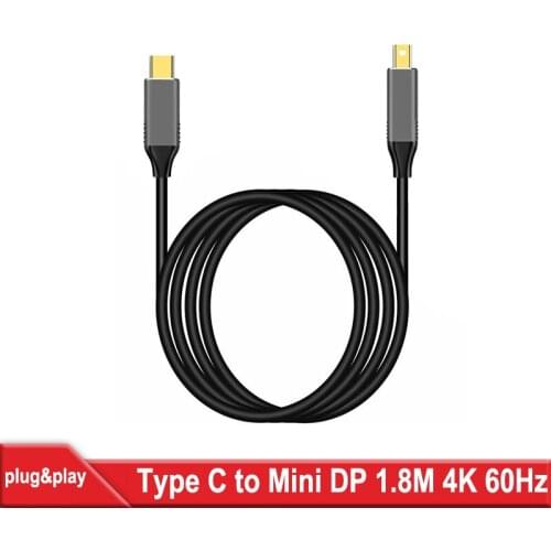 USB Type C 3.1 to Mini DisplayPort Cable Display Port 4K 60HZ Adapter Compatible For Macbook for Thunderbolt 3