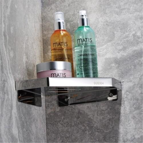 Bathroom Shampoo Shelf Bathroom Corner Shelves Holder Organizer Stainless Steel Shower Shelf Shower Storage