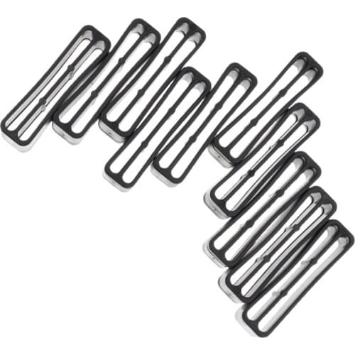 10pcs Black Plastic Buckles for 45mm Webbing Outdoor Climbing Exploring Accessories