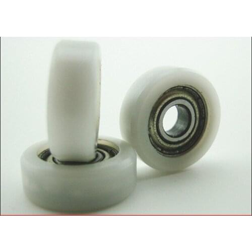 Free Shipping F type plane 695zz bearing 5*17*6mm POM miniature Drawer doors and Windowsroller wheel NYLON F TYPE pulley