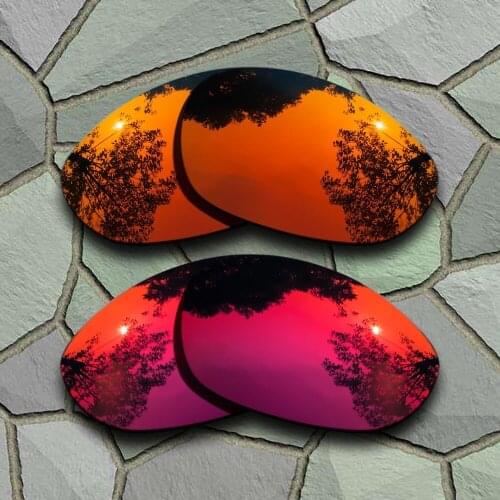 Red Orange&Violet Red Sunglasses Polarized Replacement Lenses for Oakley X Metal XX