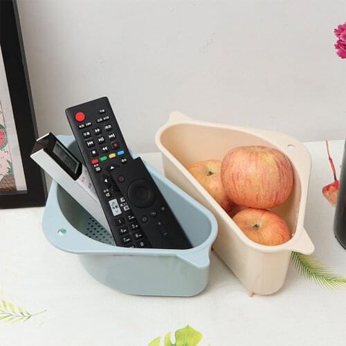 Triangle Sink Storage Rack Drain Rack Multifunctional Storage Holders Home Office Basket Corner Organizer