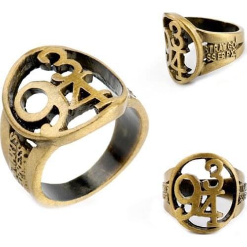 Movie Theme Magic School Rings Hallows 9 3/4 Design Deathly Hallows Rings Hot Sale