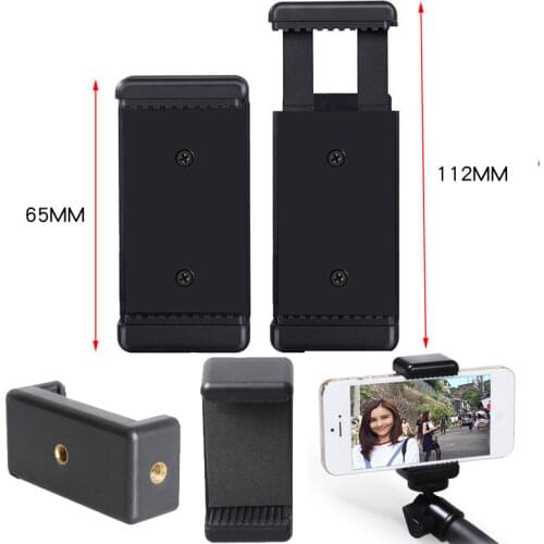 Universal Monopod Holder Clip for Mobile Bracket For Camera Tripod Mount Holder Stand for iPhone Samsung Xiaomi Phone