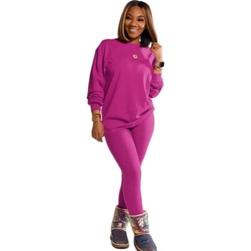 Autumn Winter Two Piece Set Top and Pants Women Tracksuit Casual Sportwear Matching Sets Workout Jogging Femme Ensemble Femme