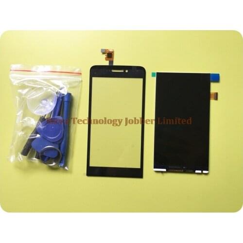 Wyieno Black touch screen For Explay 4Game 4 game LCD Display Screen 4 Game Touch Panel Sensor Touchpad Replacement +tracking