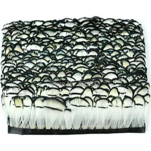 10Meters/lot!5cm height Lady Amherst Pheasant tippets feather fringe,Lady Amherst trim,freeshipping