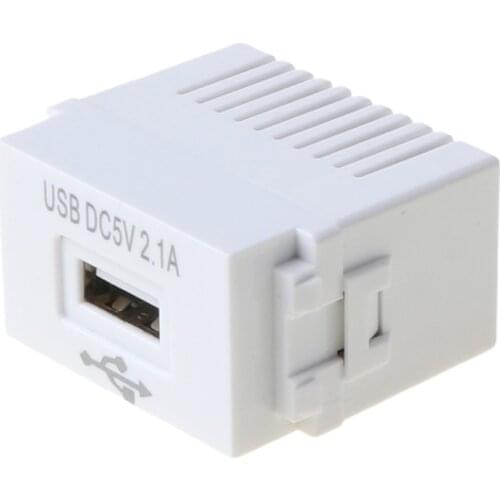 128Type 2.1A Mobile Phone Charging Panel USB Power Module 220 V to 5 V 1A USB Interface Adapter Switching Module Dropship