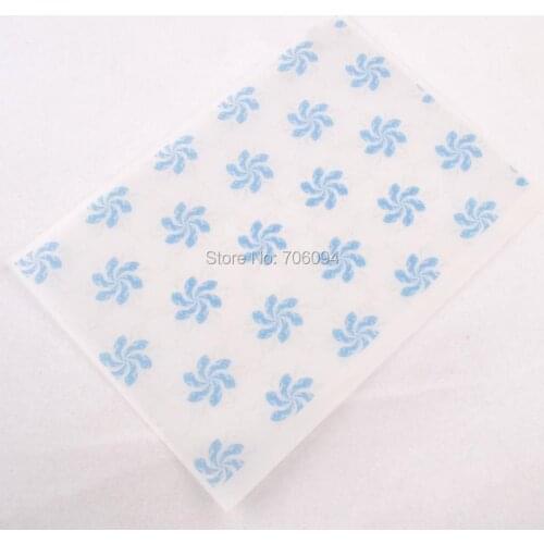 200pcs 15*21cm Blue printing handmade soap wrapping paper Gift Packing paper Custom Wax paper need extra cost