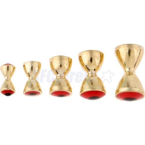 25Pcs/lot 3D Realistic Fish Dumbbell Eyes Brass Fly Tying Beads Nymph Eyes Head Fly Tying Materials 3.2mm-6.3mm