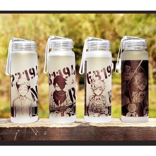 Anime JK Yakusoku no Neverland The Promised Neverland Norman Emma Ray Cosplay Cup 500ml Daily Water Drinking Bottle Portable