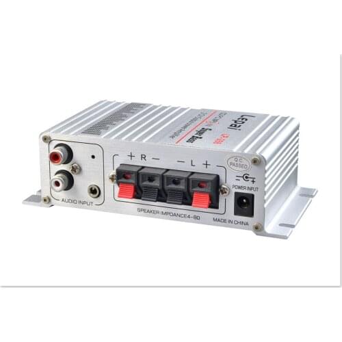 KYYSLB 2019 LP-268 Mini 12V car amplifier car hi-fi subwoofer amplifier Household Amplifier mp3 2 channel output amplifier