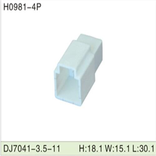 Free shipping 500pcs DJ7041-3.5-11 4Pin 3.5mm AMP Car Electrical Wire Connectors for VW,BMW,Audi,Toyota,NISSAN AND other