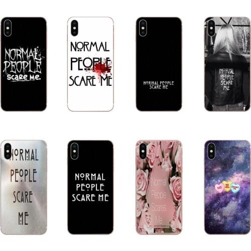Normal People Scare Me For iPhone SE2020 11 Plus Pro X XS Max XR 8 7 6S SE 4S 5 5C 5S Soft TPU Mobile Phone Case Cover