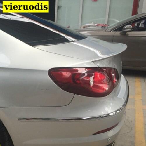 For Volkswagen VW Passat CC 2009-2016 Auto ABS Plastic Unpainted Color Rear Trunk Wing Lip Spoiler Car Accessories