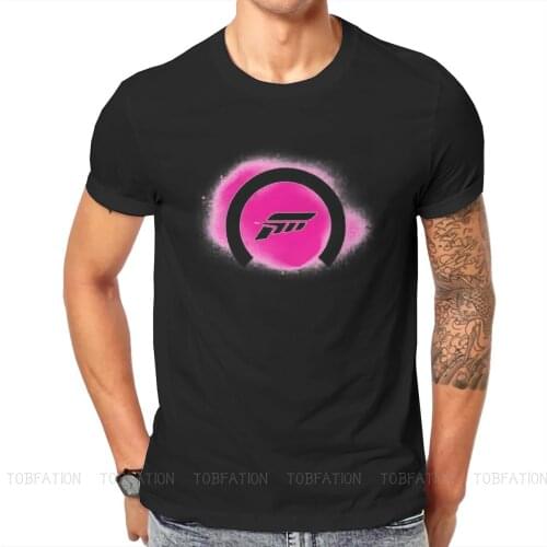 FORZA HORIZON TShirt for Men Circle Basic Leisure Tee T Shirt Novelty New Design Fluffy