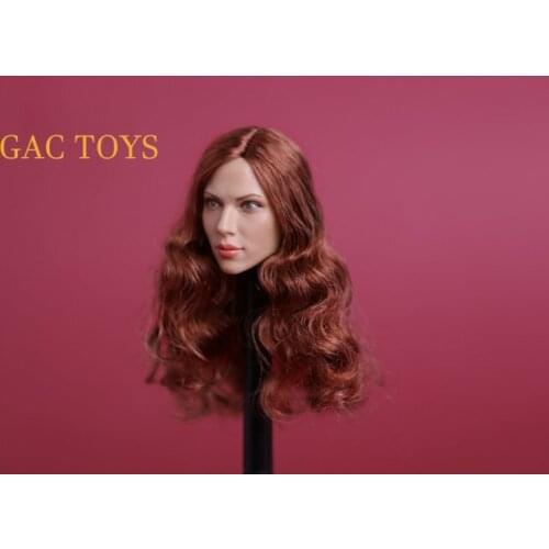 GACTOYS GC002 1/6 Scarlett Johansson with a mole black widow female soldiers head carving head sculpt