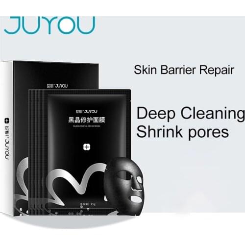 JUYOU(Zhanyan)Graphene Black Crystal Mask Deep Cleansing & Firming Pores Black Gold Mask Repair Black Mask Moisturizing
