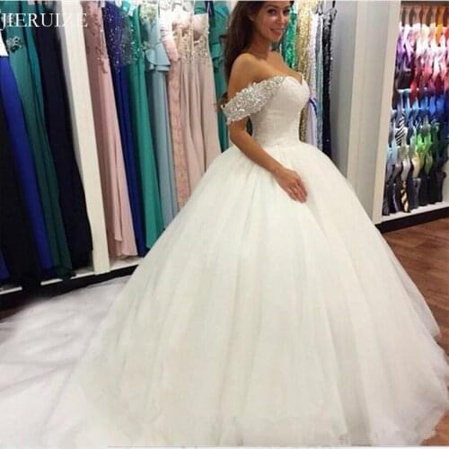 JIERUIZE Long Sleeve Wedding Dresses