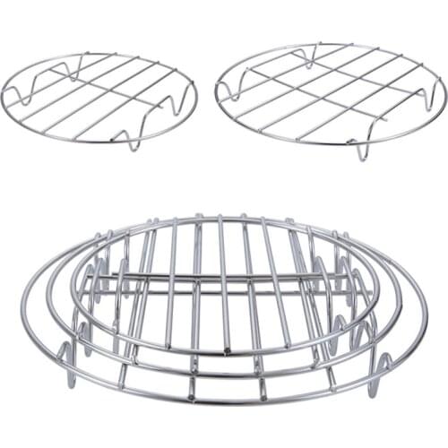 Stainless steel four-leg Pressure Cooker Pot Pan Cooking Rack Food Vegetable Crab Tall Wire Heavy Duty Steaming Rack Cookware