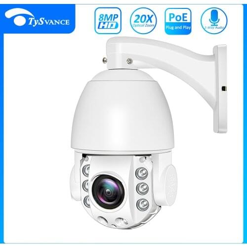 8MP 4K 5MP POE 4.5" PTZ IP Dome Camera AI AUTO Tracking 30X Zoom Two Way Audio Colorful Night Vision IR 80m CCTV Security Danale