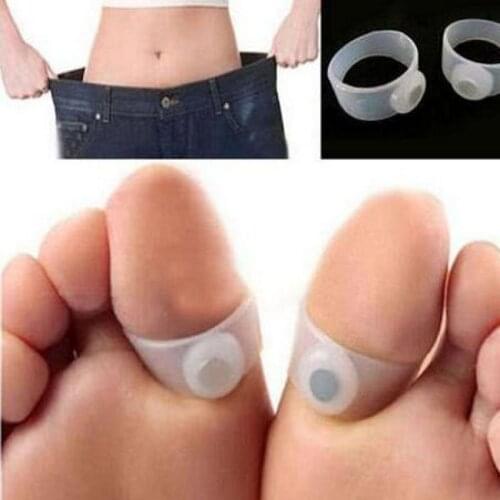 2019 Limited Magnet Slimming New Technology Healthy Slim Toe Ring Sticker Silicone Foot Massage Weight Loss To Lose